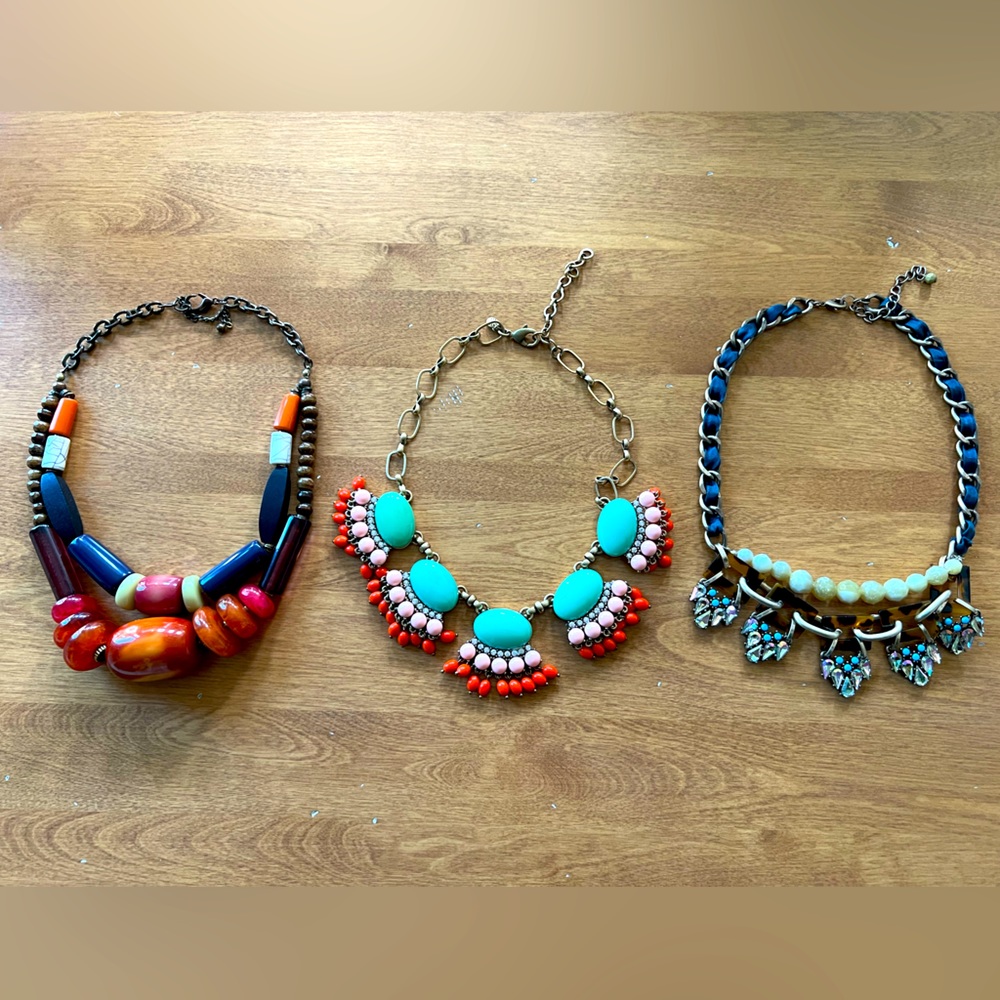 Bundle of three necklaces.